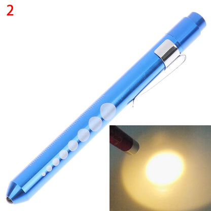 1 pièces lampe de poche LED Portable lampe de travail stylo de premiers secours lampe torche élève jauge mesure stylo médical lumière