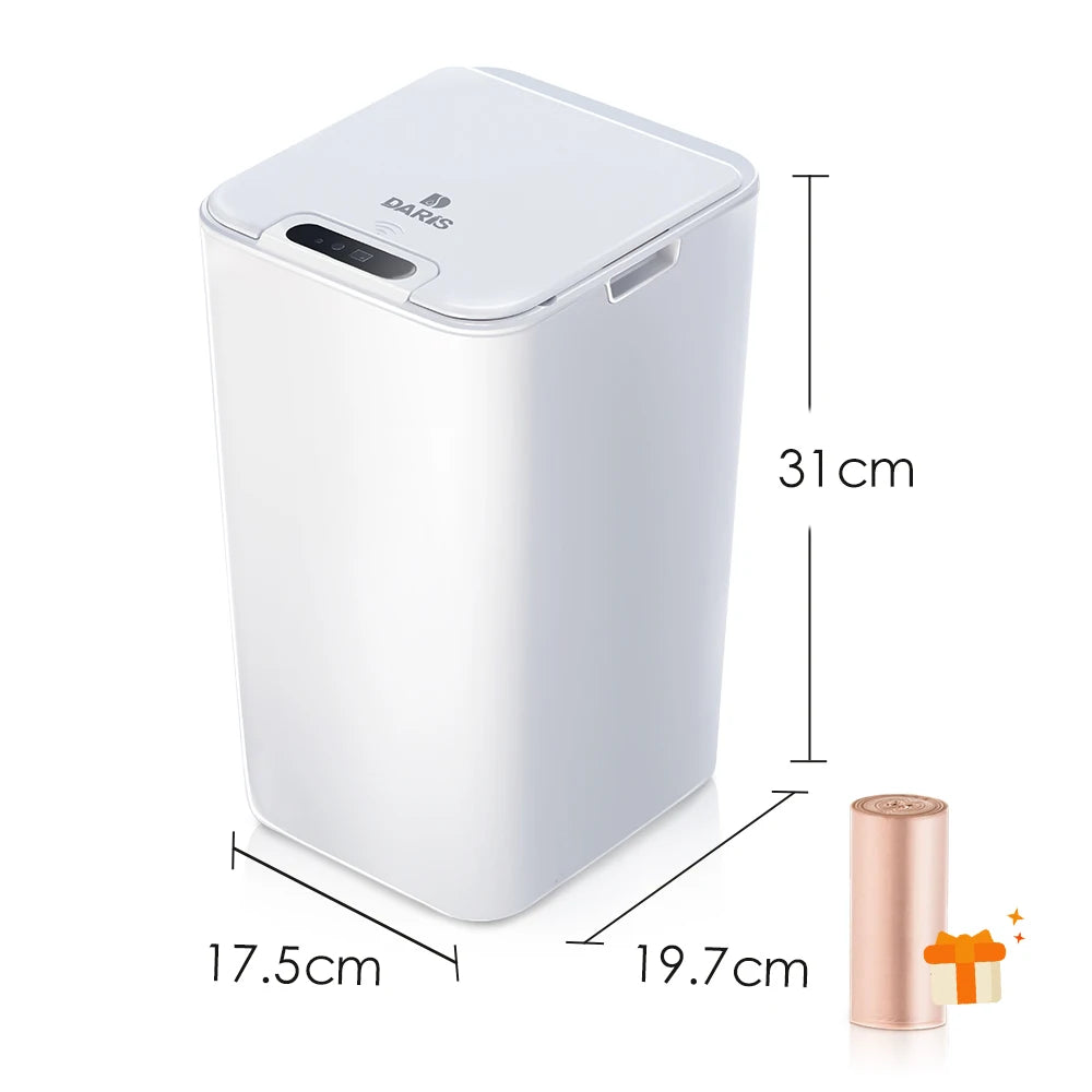 Automatic Touchless Intelligent induction Motion Sensor Kitchen Trash Can Wide Opening Sensor Eco-friendly Waste Garbage Bin
