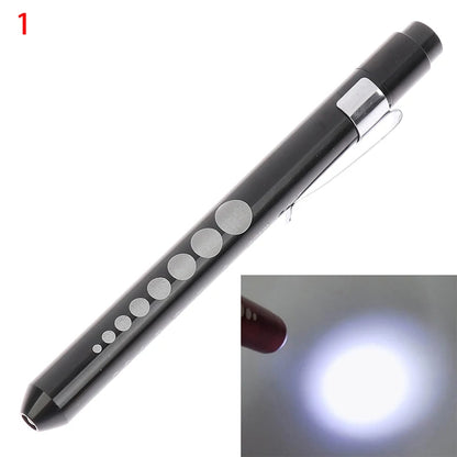 1 pièces lampe de poche LED Portable lampe de travail stylo de premiers secours lampe torche élève jauge mesure stylo médical lumière