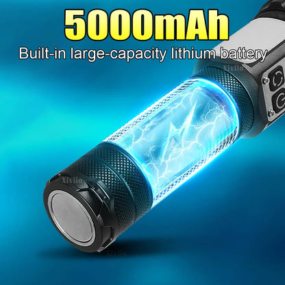 2025 lampe de poche LED très brillante 2900000LM torche haute puissance 5000mAh lampe de poche LED Rechargeable longue portée chasse Camping lumière