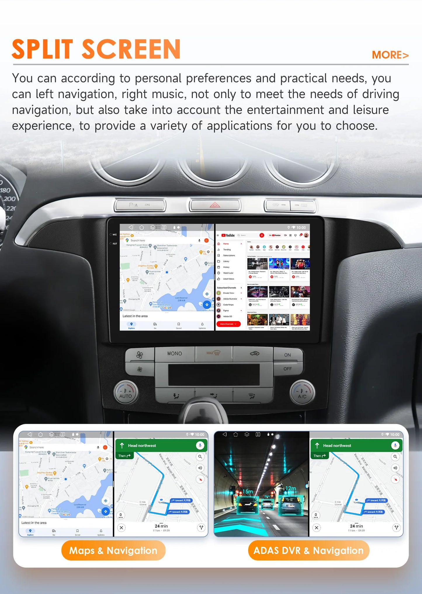 4G-LTE AI 2Din Android for Ford S Max S-MAX 2007-2015 Car Radio Multimedia Video Player Stereo Navigation GPS Carplay Autoradio