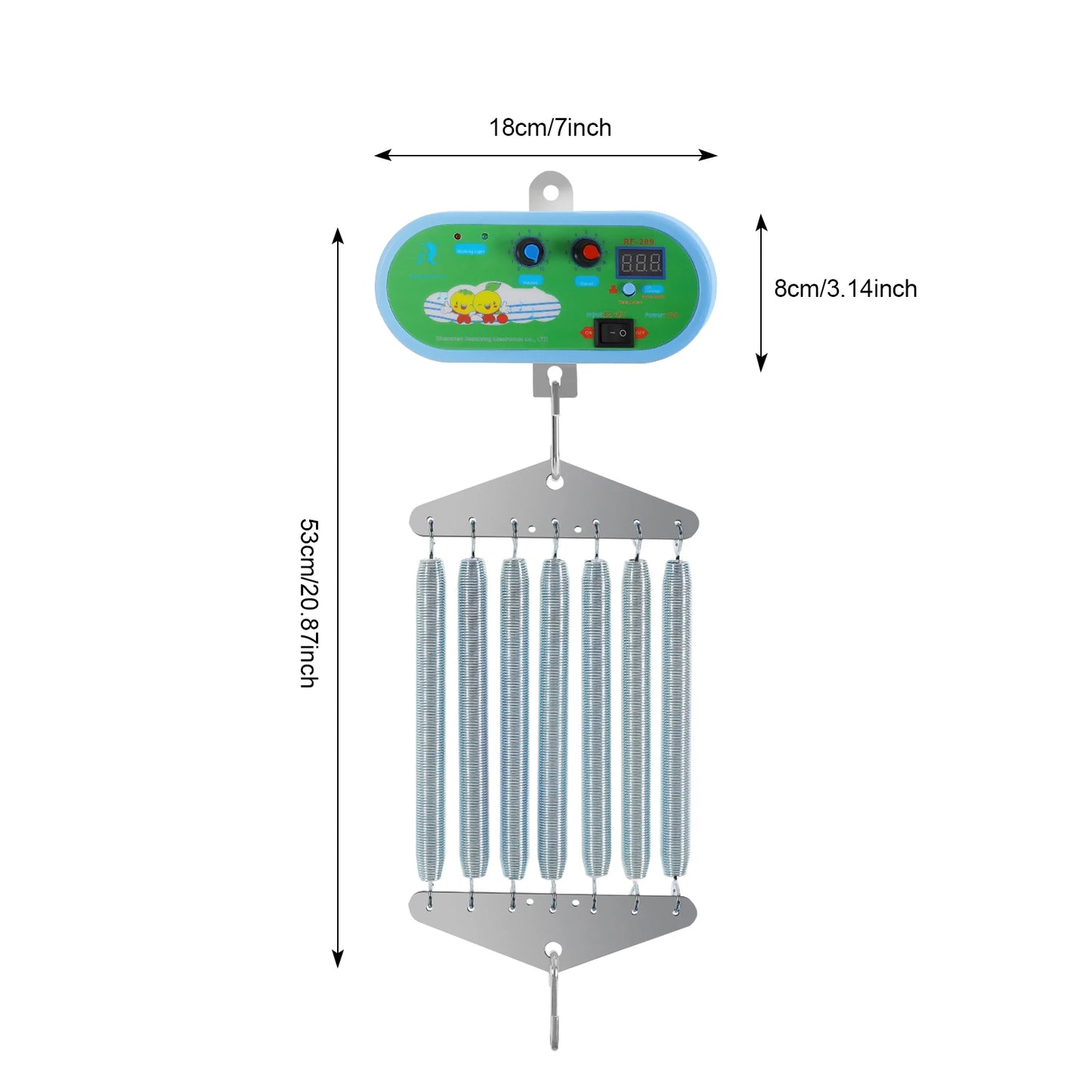 Electric Baby Swing Hanging Scale Control Low Noise Adjustable Baby Cradle Controller with 7 Pieces of Spring for the Baby Scale