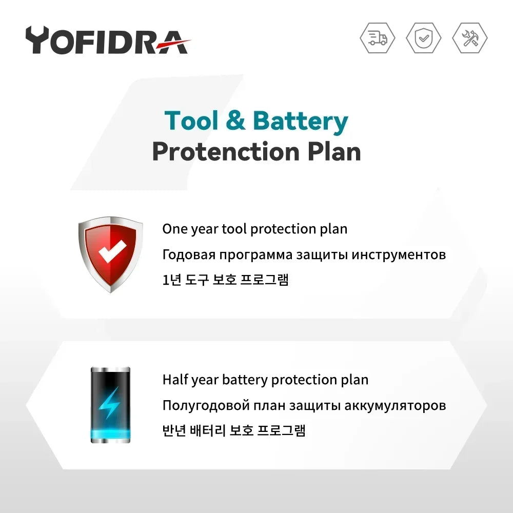 Yofidra batterie Li-Ion Rechargeable 7500 mAh-22500 mAh outil électrique haute capacité remplacer la batterie pour perceuse clé souffleur outil