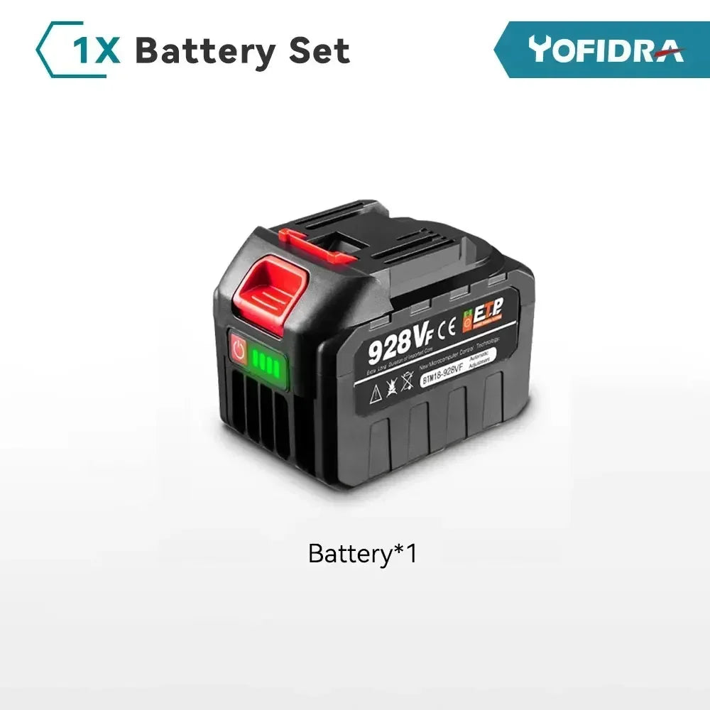 Yofidra batterie Li-Ion Rechargeable 7500 mAh-22500 mAh outil électrique haute capacité remplacer la batterie pour perceuse clé souffleur outil