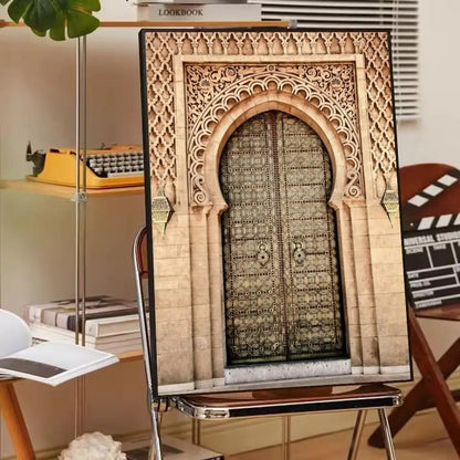 Affiche porte marocaine art arabe