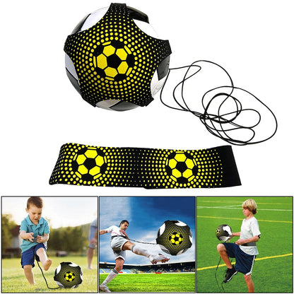 Football Kick Throw Trainer Adjustable Solo Practice Training Belt Elastic Soccer Trainer Belt for Soccer Ball Practice