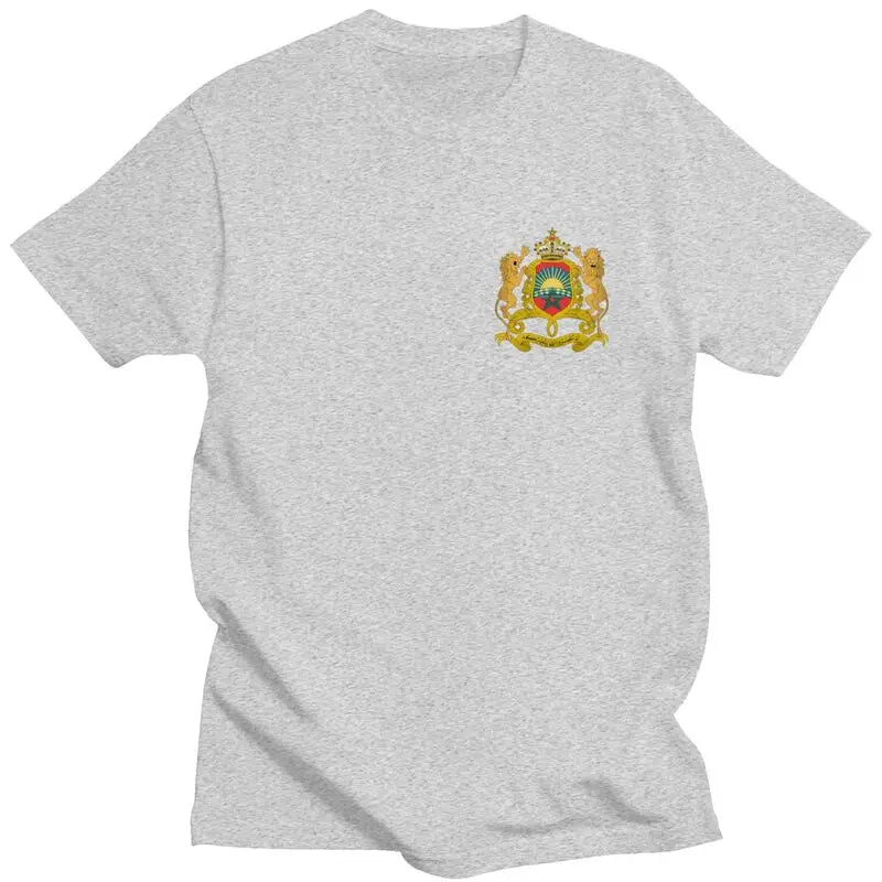 Custom Kingdom Of Morocco T Shirt Men Short-Sleeve Moroccan Patriotic T-shirt Streetwear Tee Tops Oversized Tshirt Gift