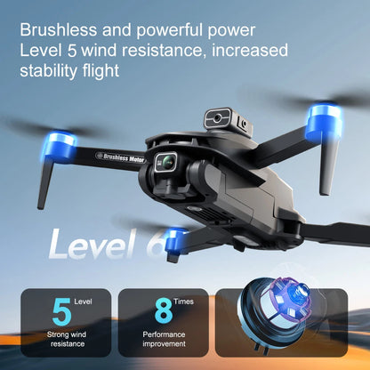 2025 V168 Pro MAX GPS Drone 8K Caméra HD professionnelle 5G WIFI FPV 360 °   Quadrirotor RC grand écran sans balais pour éviter les obstacles