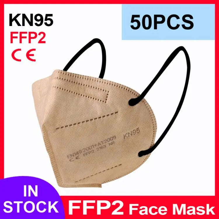 FFShrimp-Masque facial KN95 à 5 couches filtrantes, protection buccale, CE FFP2