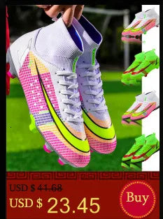 Kids Soccer Shoes FG/TF Football Boots Professional Cleats Grass Training Sport Footwear Boys Outdoor Futsal Soocer Boots 28-39