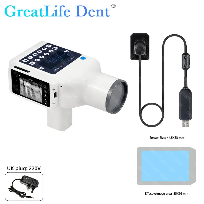 MX EU SA ES IT AE en Stock GreatLife Machine à rayons X dentaires Portable unité de rayon X vétérinaire avec capteur dentaire intégré numérique Rvg
