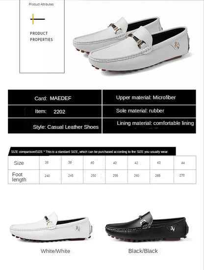 YRZL Men's Loafers 2024 Spring Autumn Fashion Shoes Men Classic Brand High Quality Leather Comfy Drive Shoes Boat Casual Shoes
