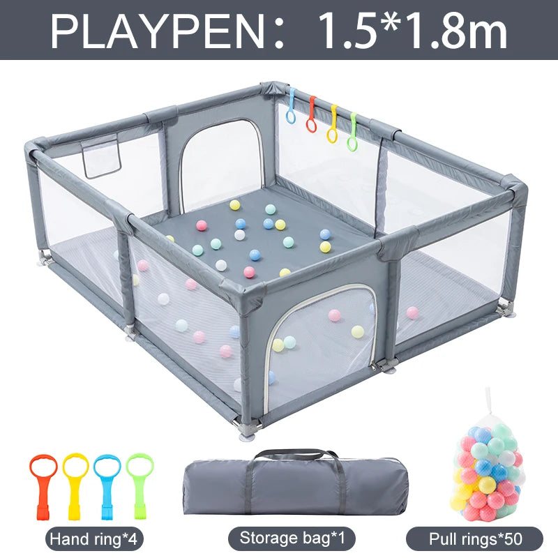 New Arrival Baby Playpen for Children Baby Playground for 6 months~6 Years Old Kids Ball Pit Playpen Indoor Baby Safety Fence