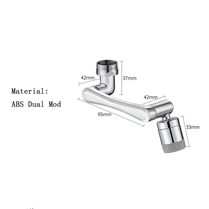 1080° Universal Rotation Faucet Extender Sprayer Head Kitchen Robot Arm Extension Faucets Mixer Aerator Bubbler Water Tap Nozzle