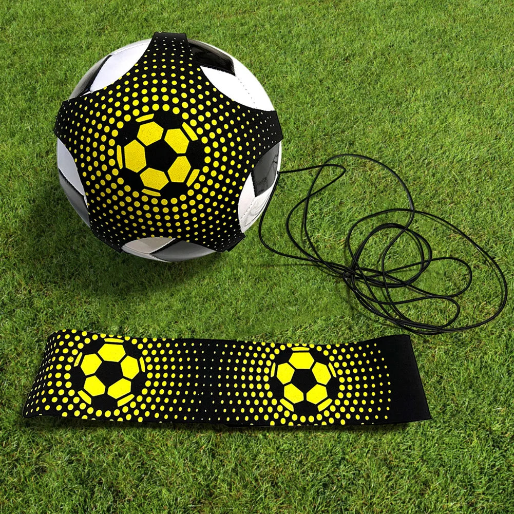 Football Kick Throw Trainer Adjustable Solo Practice Training Belt Elastic Soccer Trainer Belt for Soccer Ball Practice