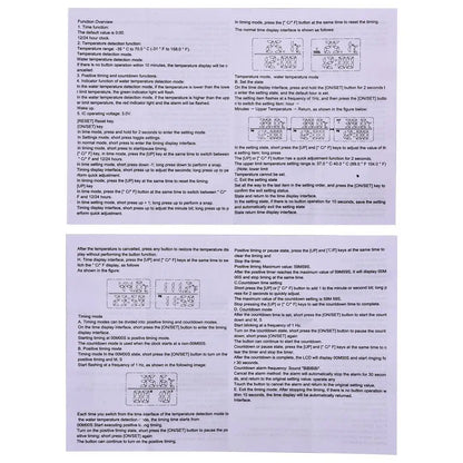 Water Thermometers for Ice Bath Waterproof Floating Thermometers Bath Pool Thermometers Digital Water Thermometers with Timer