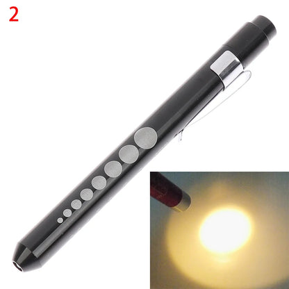 1 pièces lampe de poche LED Portable lampe de travail stylo de premiers secours lampe torche élève jauge mesure stylo médical lumière