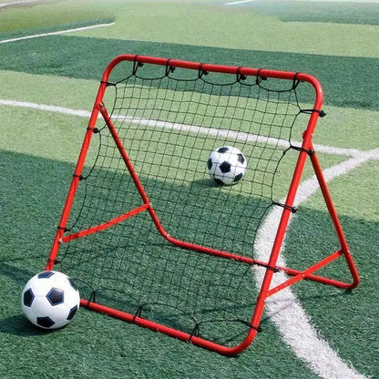 Soccer Rebounder Net with 20 Elastic Ropes Kickback Football Practice Net Target Goal Net Beginner Training Aid （No bracket）