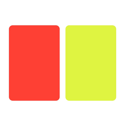 Red Card Skillful Manufacture Soccer Referee Tool Red Yellow Cards for Football Match Training 3.2x4.3 inch