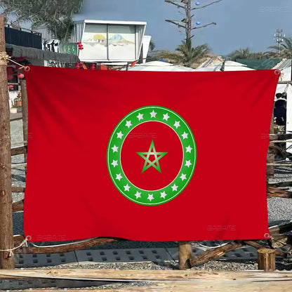 M-Morocco Flag Large Size Flags Printing Patterns Interesting Birthday Party Decorations Banner