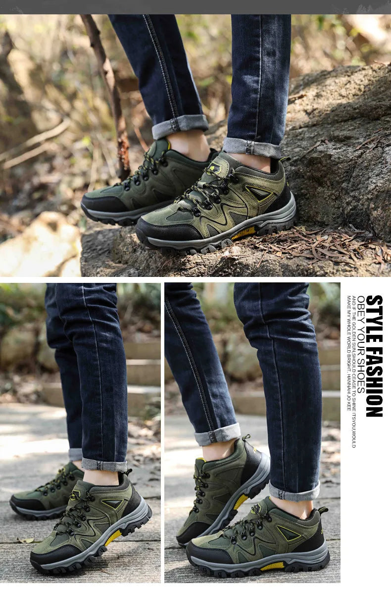 MIXIDELAI 2024 New Brand Spring Fashion Outdoors Sneakers Breathable Men's Shoes Mens Combat Desert Casual Shoes Plus Size 36-47