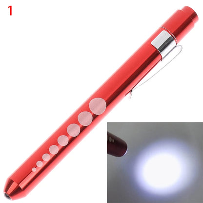 1 pièces lampe de poche LED Portable lampe de travail stylo de premiers secours lampe torche élève jauge mesure stylo médical lumière