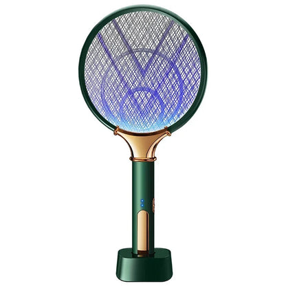 Mosquito Racket 2 In 1 USB Rechargeable Fly Zapper Swatter Lamp Seduction Trap Summer Night Baby Sleep Protect Tools