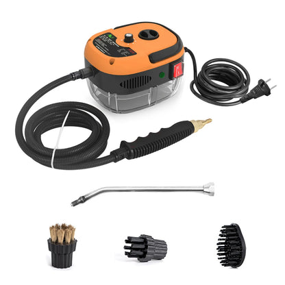 2500W Portable Handheld Steam Cleaner High Temperature Pressurized Steam Cleaning Machine with Brush Heads for Kitchen Furniture