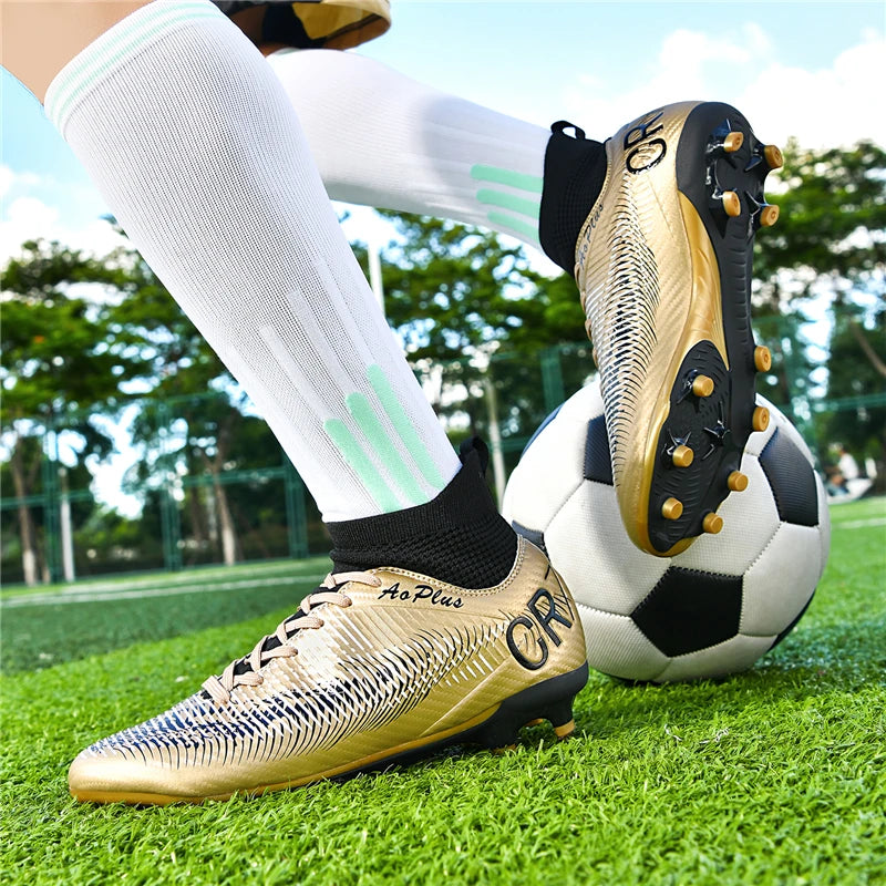 Men's Soccer Shoes Anti-slip TF/FG Football Boots Low-Top Non-Slip Sports Soccer Sneakers Breathable Outdoor Grass Soccer Boots