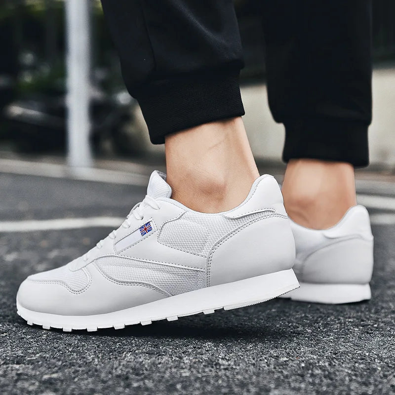 Fashion Men Sneakers Mesh Casual Shoes Lace-Up Mens Shoes Lightweight Vulcanize Shoes Walking Sneakers Zapatillas Hombre Size 46