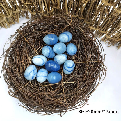 Natural Agate Stone Mineral Crystal Ball Egg Quartz Rock Chakra Reiki Healing Room Home Decor Aquarium Decoration Maison Easter