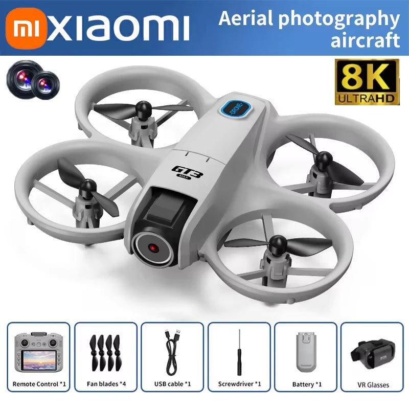 Xiaomi Gt3 Max Drone 8k Hd photographie aérienne grand écran positionnement du flux optique sans brosse évitement d'obstacles Intelligent