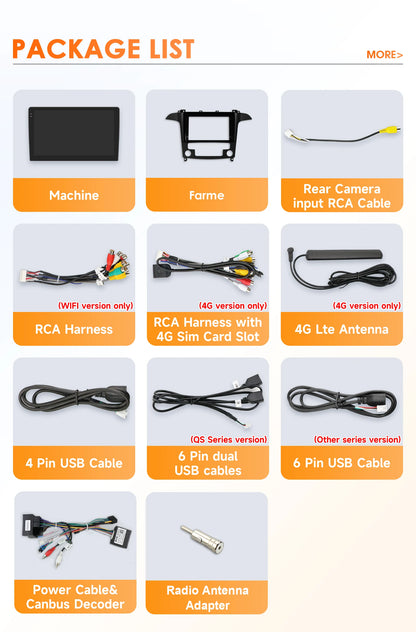 4G-LTE AI 2Din Android for Ford S Max S-MAX 2007-2015 Car Radio Multimedia Video Player Stereo Navigation GPS Carplay Autoradio