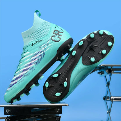Men's Soccer Shoes Anti-slip TF/FG Football Boots Low-Top Non-Slip Sports Soccer Sneakers Breathable Outdoor Grass Soccer Boots