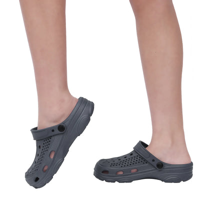 Bebealy Men Hole Clogs Slippers Men Garden Shoes For Men Arch Support Slides Summer Fashion Beach Slippers Non-slip EVA Slippers