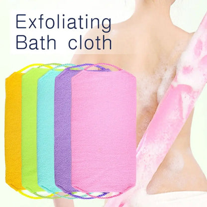 Colorful Exfoliating Rubbing Bath Towel Washcloth Elastic Shower Body Scrub Cleaning Massage Bath Towel Body Washing Clean Towel