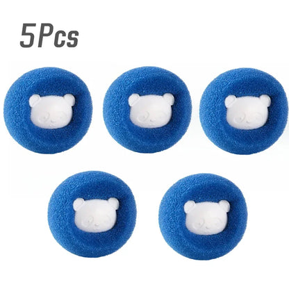 1/5/10PCS Laundry Ball Set Reusable Washing Machine Hair Removal Ball Cleans Lint Fuzz Pet Hair Clothing Household Products Home