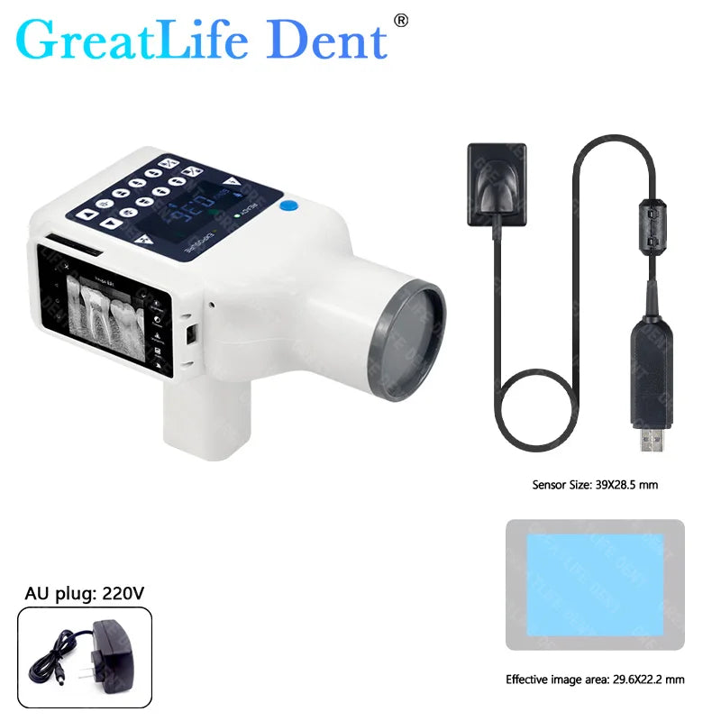 MX EU SA ES IT AE en Stock GreatLife Machine à rayons X dentaires Portable unité de rayon X vétérinaire avec capteur dentaire intégré numérique Rvg