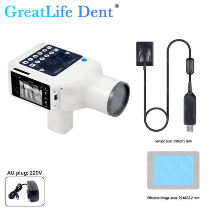 MX EU SA ES IT AE en Stock GreatLife Machine à rayons X dentaires Portable unité de rayon X vétérinaire avec capteur dentaire intégré numérique Rvg