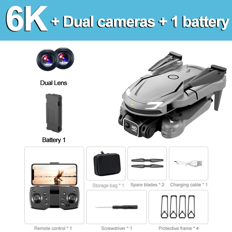 Xiaomi-Drone Évitement d'Obstacles, Jouet Pliable, Flux Optique, Caméra Touriste Professionnelle, Original, ATA JIA, V88, Photographie, 8K, 5G