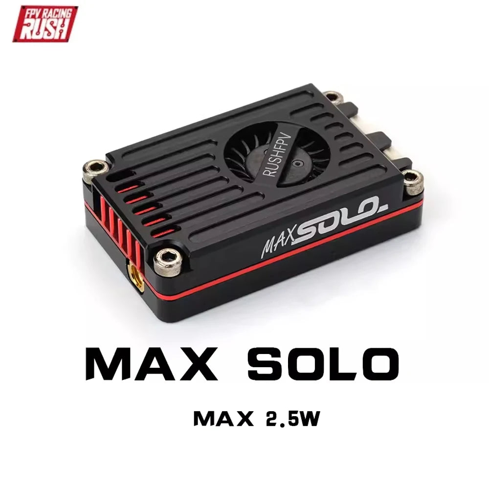 RUSHFPV Rush FPV MAX SOLO 5.8GHz 2.5W VTX transmetteur vidéo 48CH/37CH avec antenne pour Drones RC FPV longue portée à voilure fixe