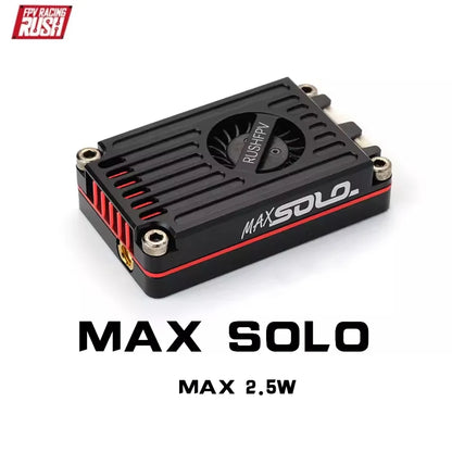 RUSHFPV Rush FPV MAX SOLO 5.8GHz 2.5W VTX transmetteur vidéo 48CH/37CH avec antenne pour Drones RC FPV longue portée à voilure fixe