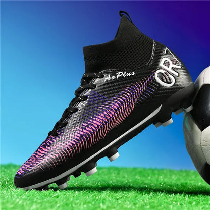 Men's Soccer Shoes Anti-slip TF/FG Football Boots Low-Top Non-Slip Sports Soccer Sneakers Breathable Outdoor Grass Soccer Boots