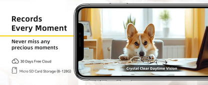 BoyKeep Smart Camera 2K Security Protection Wifi Surveillance 5G/2.4GHz Indoor Baby Night Vision 360° Pan & Tilt 2-Way Audio K30