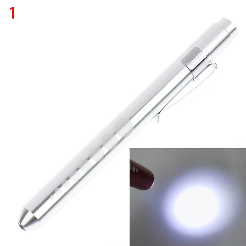 1 pièces lampe de poche LED Portable lampe de travail stylo de premiers secours lampe torche élève jauge mesure stylo médical lumière