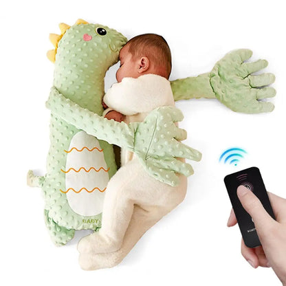 Baby Sleep Patter Stuffed Soothing Patting Toy with Palm Pad 3 Levels Adjustable Electric Hand Pillow for Soothing Sleeping Baby