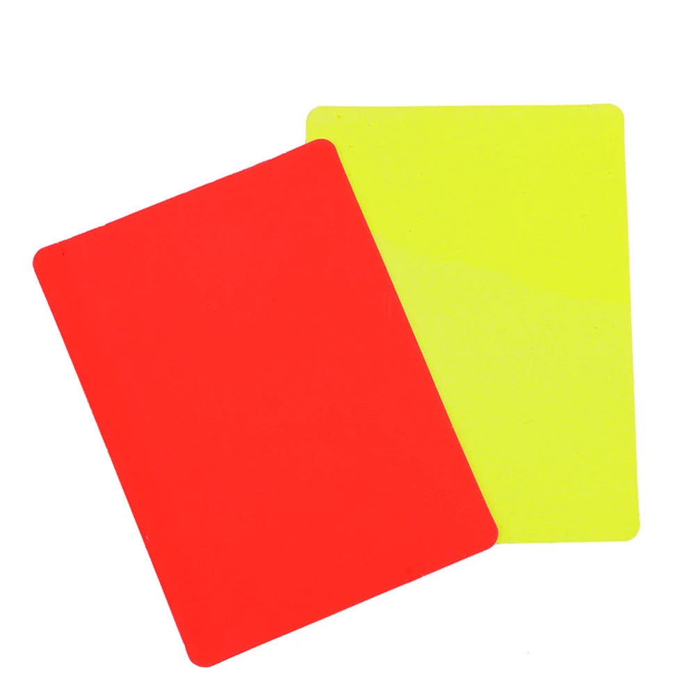 Red Card Skillful Manufacture Soccer Referee Tool Red Yellow Cards for Football Match Training 3.2x4.3 inch