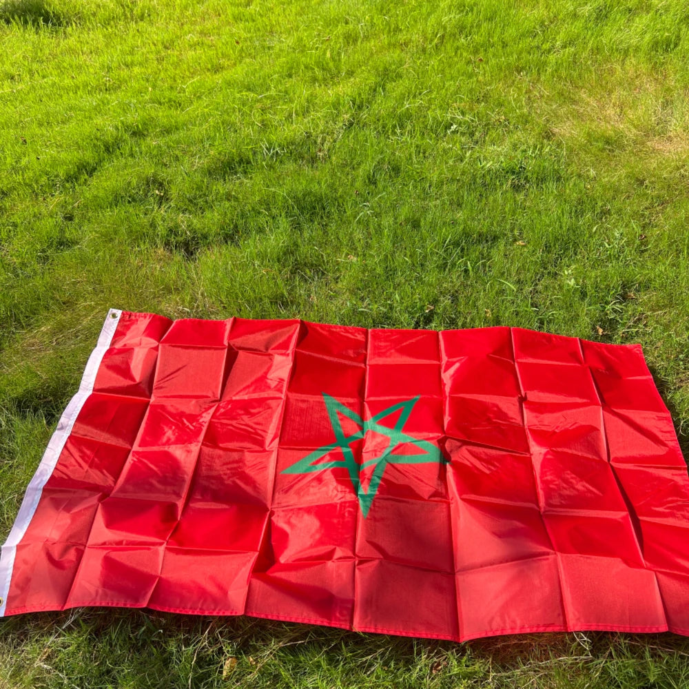 Morocco Flag 90X150cm MAR MA The Kingdom of Morocco Flag  Banner