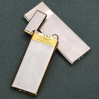 ZORRO Ultra-thin Gas Lighter Grinding Wheel Slim Portable Personalized Men's Gift Cigarette Lighter Cigarette Accessories