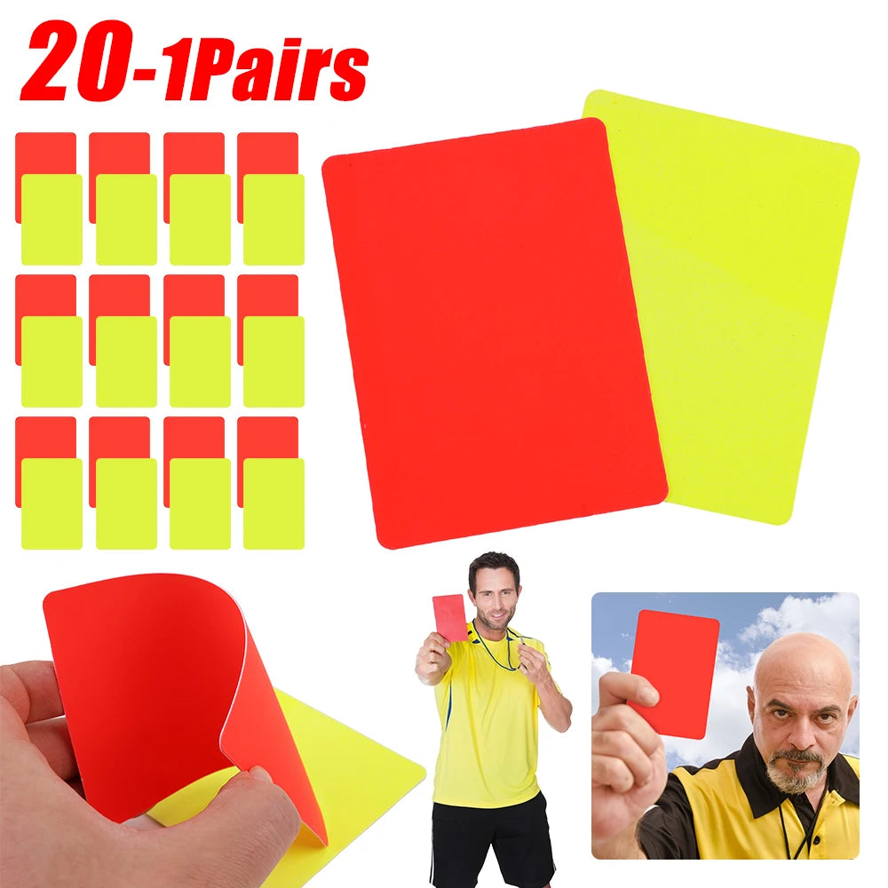 Red Card Skillful Manufacture Soccer Referee Tool Red Yellow Cards for Football Match Training 3.2x4.3 inch